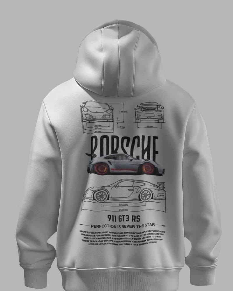 Men's Graphic Print white Hooide - Aries Edge