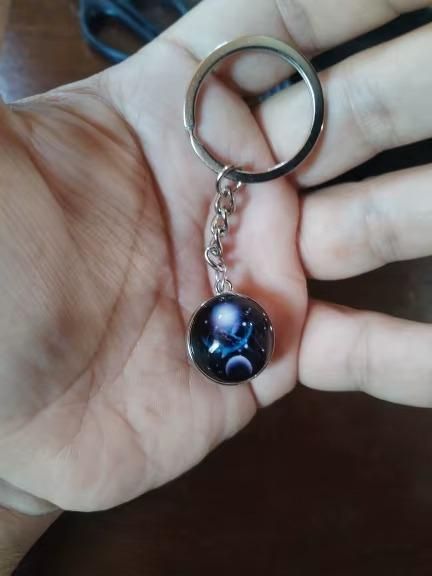 Zodiac Gemstone Keychain - Aries Edge