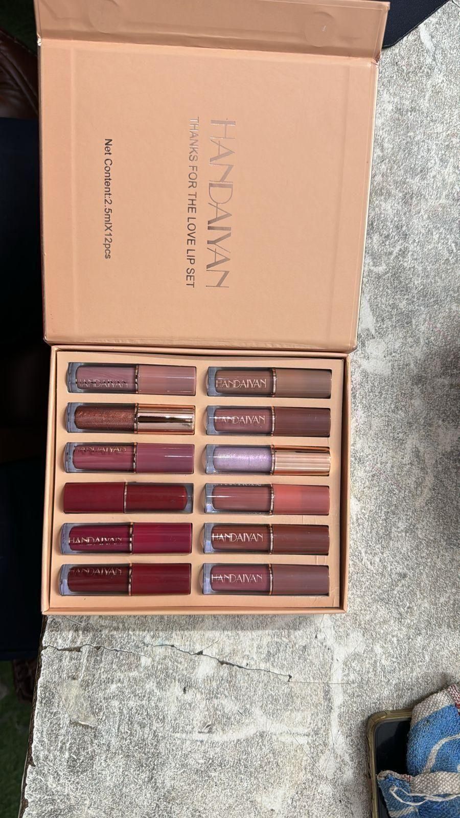 Velvet Matte Liquid Lipstick Set 12Pcs - Aries Edge