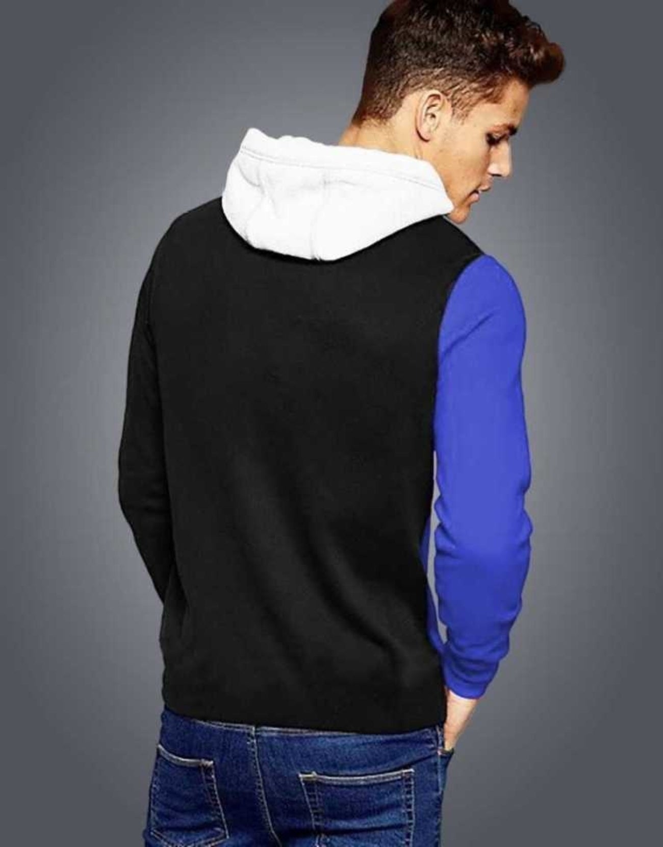 Mens Casual Cotton Color Block Hoodies - Aries Edge
