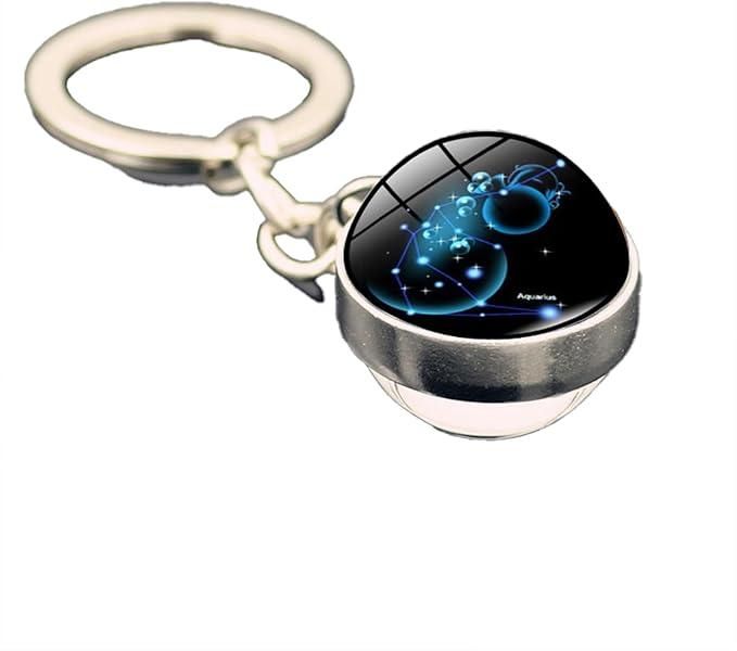 Zodiac Gemstone Keychain - Aries Edge