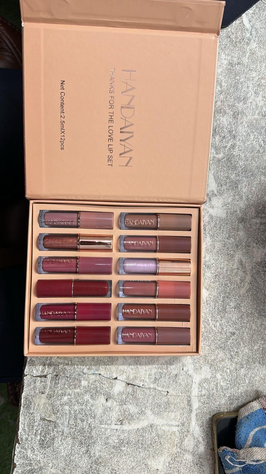 Velvet Matte Liquid Lipstick Set 12Pcs - Aries Edge
