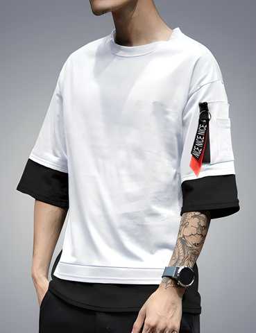 Cotton Blend Solid Half Sleeves T-Shirts - Aries Edge