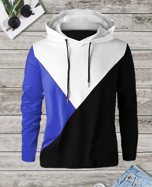 Mens Casual Cotton Color Block Hoodies - Aries Edge